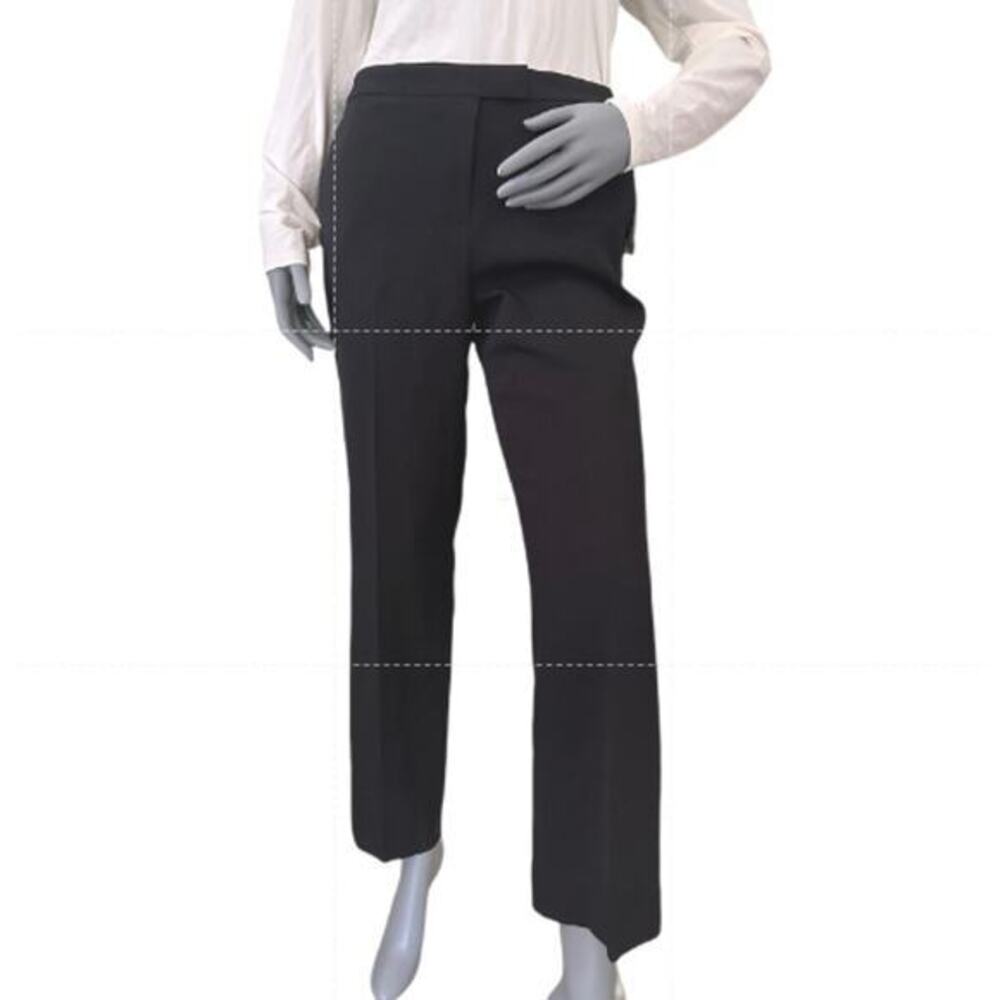Kasper Women's Black Stretch Crepe Straight Leg Dress Pants Petite Size 12P NWT